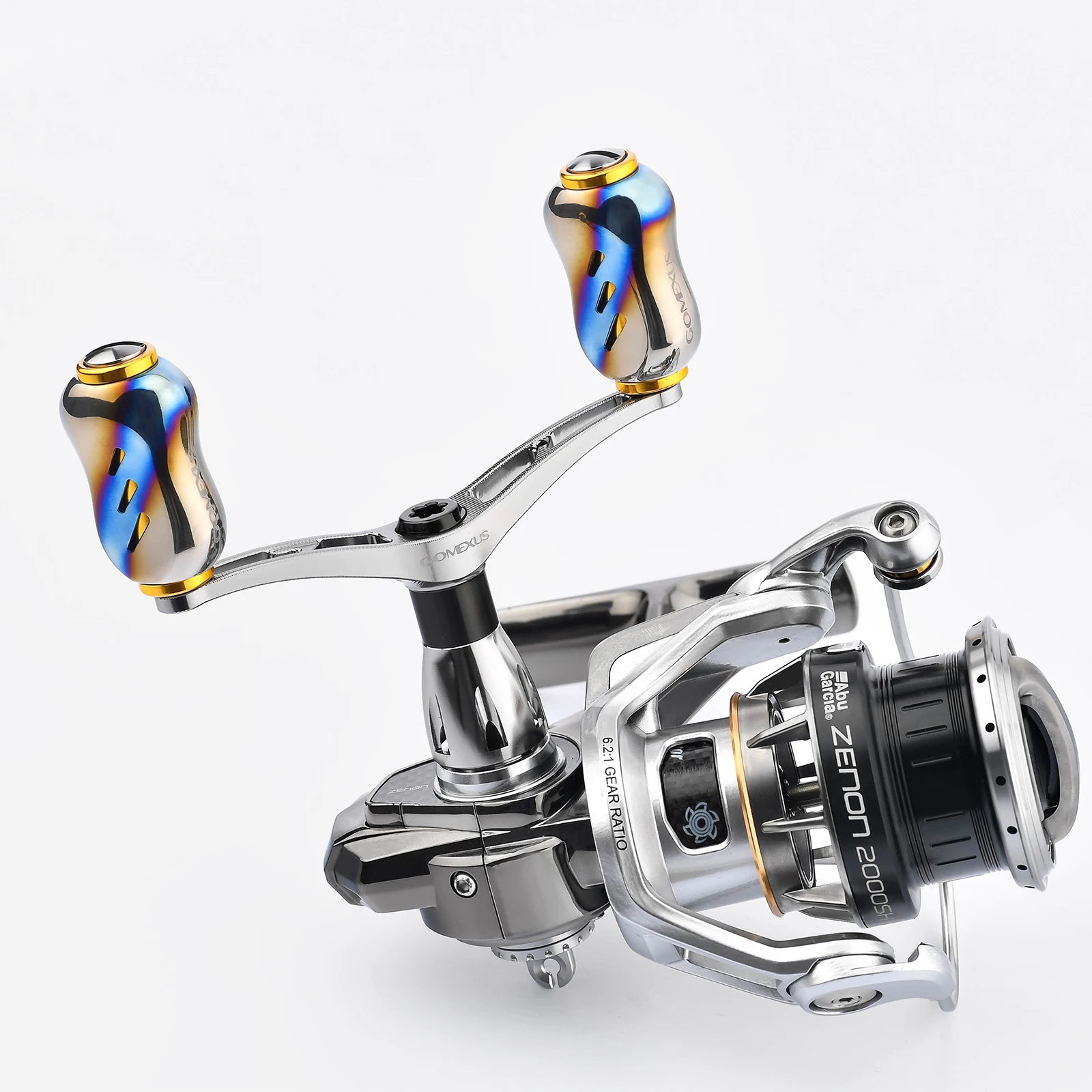 Gomexus-carrete giratorio de aleación de titanio, mango de pesca Eging de 82mm para Daiwa Shimano Stella Stradic, mango Doble - imagen 4