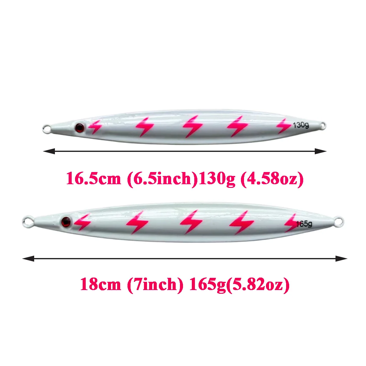 Amberjack Metal Jig 110g130g165g Shore Jigging Pebble Stick cebo agua salada Vertical señuelo de pesca de aguas profundas atún Marlin Wahoo Mahi - imagen 5