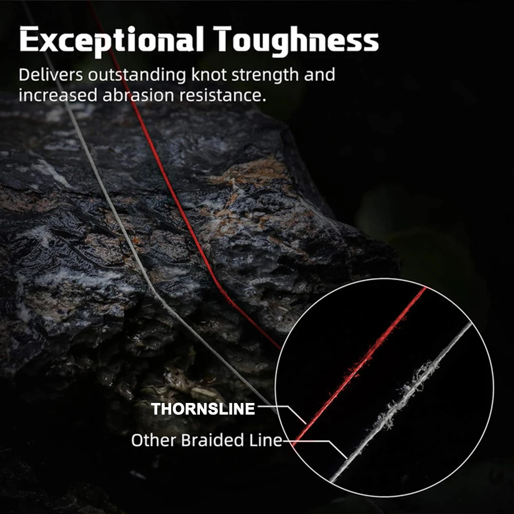 THORNSLINE X8 Saltwater Braid Fishing Line 1000M 8 Threads Multifilament  Fishing Line 300M 500M 16-98LB Carp Fly Wire Japan New - imagen 4