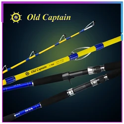 Caña Slow Jigging Viejo Capitán Acción XH – Punta Sólida para Mar