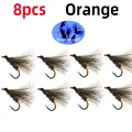 8 piezas de color naranja