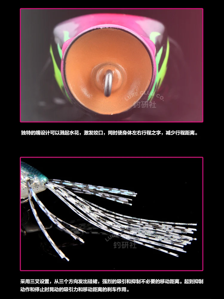 Jackall-Cebo japonés Thunderfrog SPIN GAVACHO Luya, perca falsa, cebo duro - imagen 4