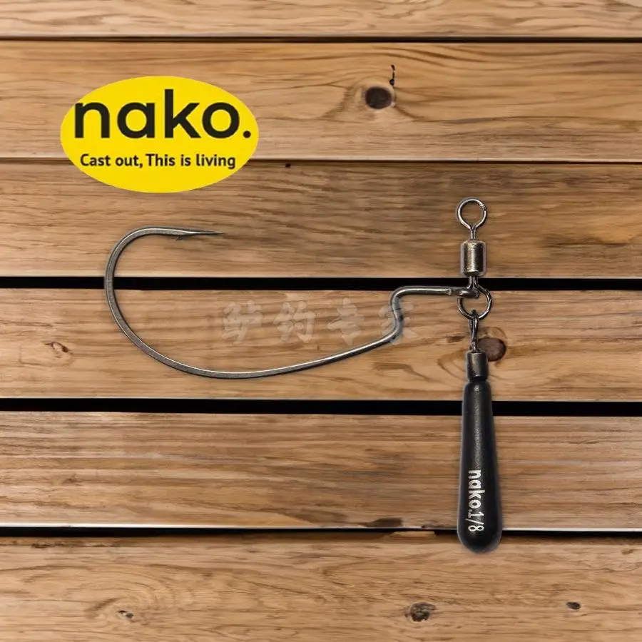 NAKO tungsteno Jika RigJika grupo de pesca anzuelo de manivela perca competitiva señuelo de pesca grupo de pesca especial - imagen 2