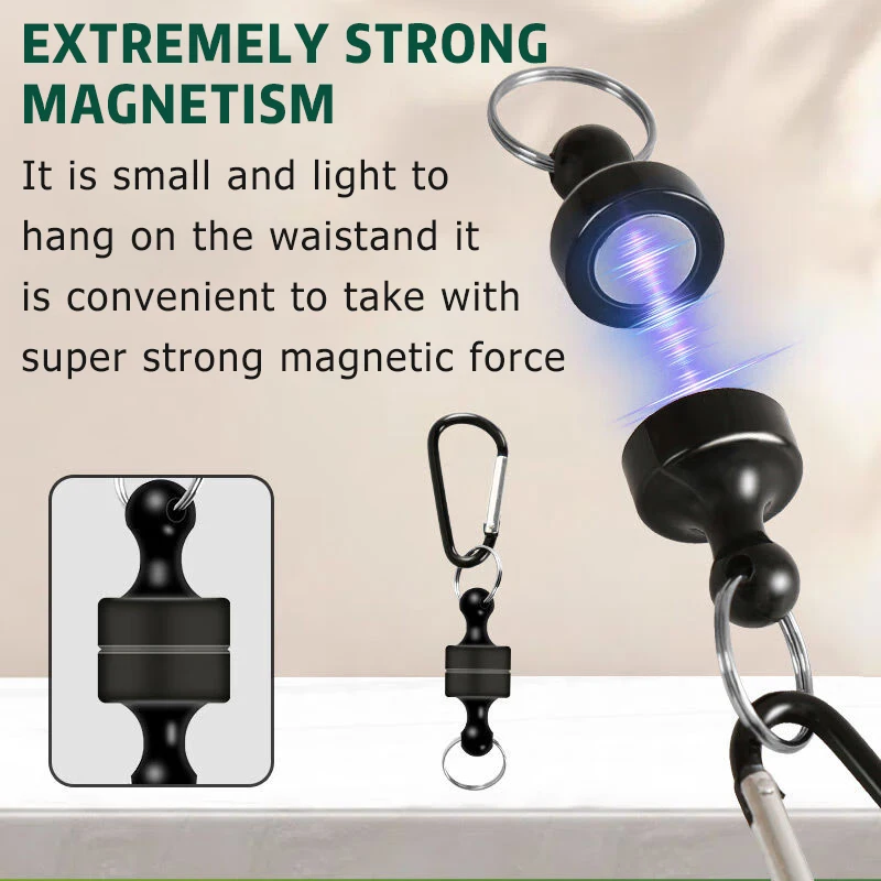 Nueva hebilla de pesca con mosca magnética fuerte multifuncional portátil de liberación rápida, 3 unids/caja, ganchos de mosquetón a presión, hebilla de pesca - imagen 5