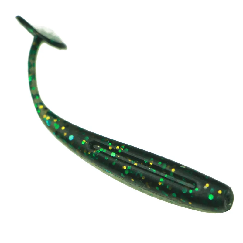 Sea.Yolo-Cebo blando de cola en T, señuelo de doble Color, cebo falso, cebo de insectos biomiméticos artificiales, cebo de pesca de lubina, accesorios de pesca - imagen 4