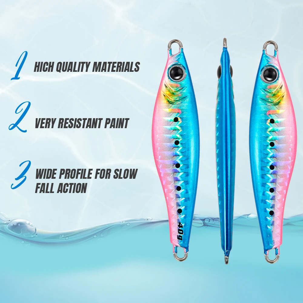 Jig Pro Jugulo Caída Lenta UV – Señuelo para pesca en orilla - imagen 3