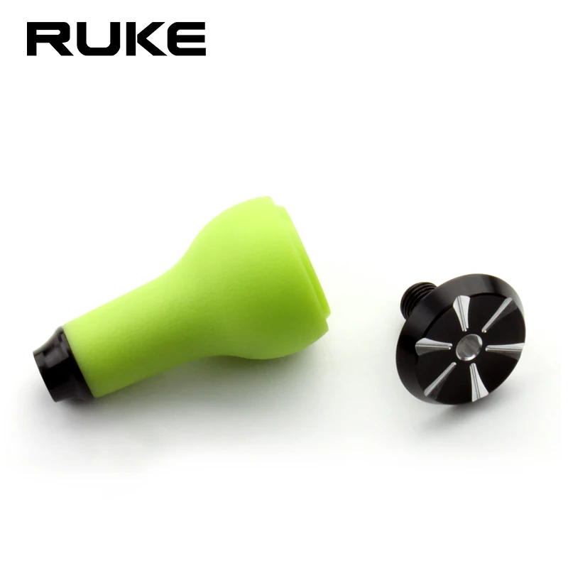 Ruke, 1 unidad, perilla de TPE para carrete de pesca, perilla de mango de carrete giratorio para Baitcasting, incluye 2 uds. De rodamientos, accesorio de carrete DIY para tipo Shima/Dai - imagen 2