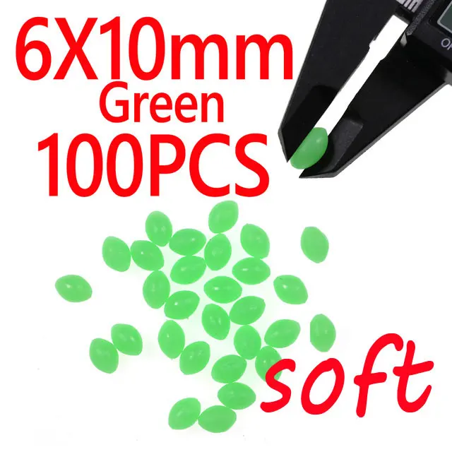 6X10mm Green 100pcs