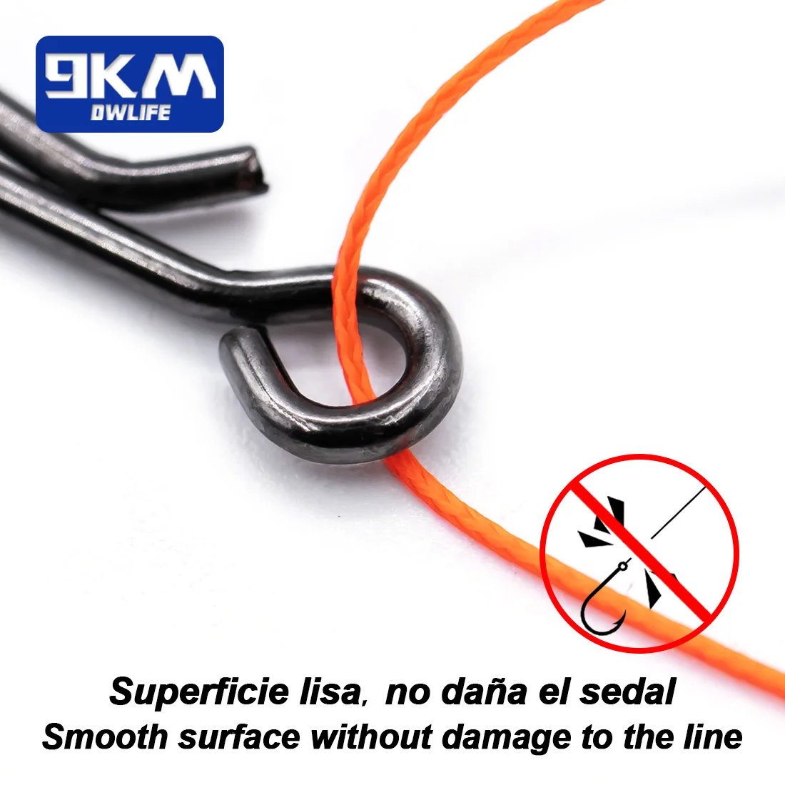 Angeln Snap 50 ~ 200Pcs Angeln Locken Clips Edelstahl Crankbait Link Locken Snaps Stecker Salzwasser Angeln Sinking clips - imagen 5