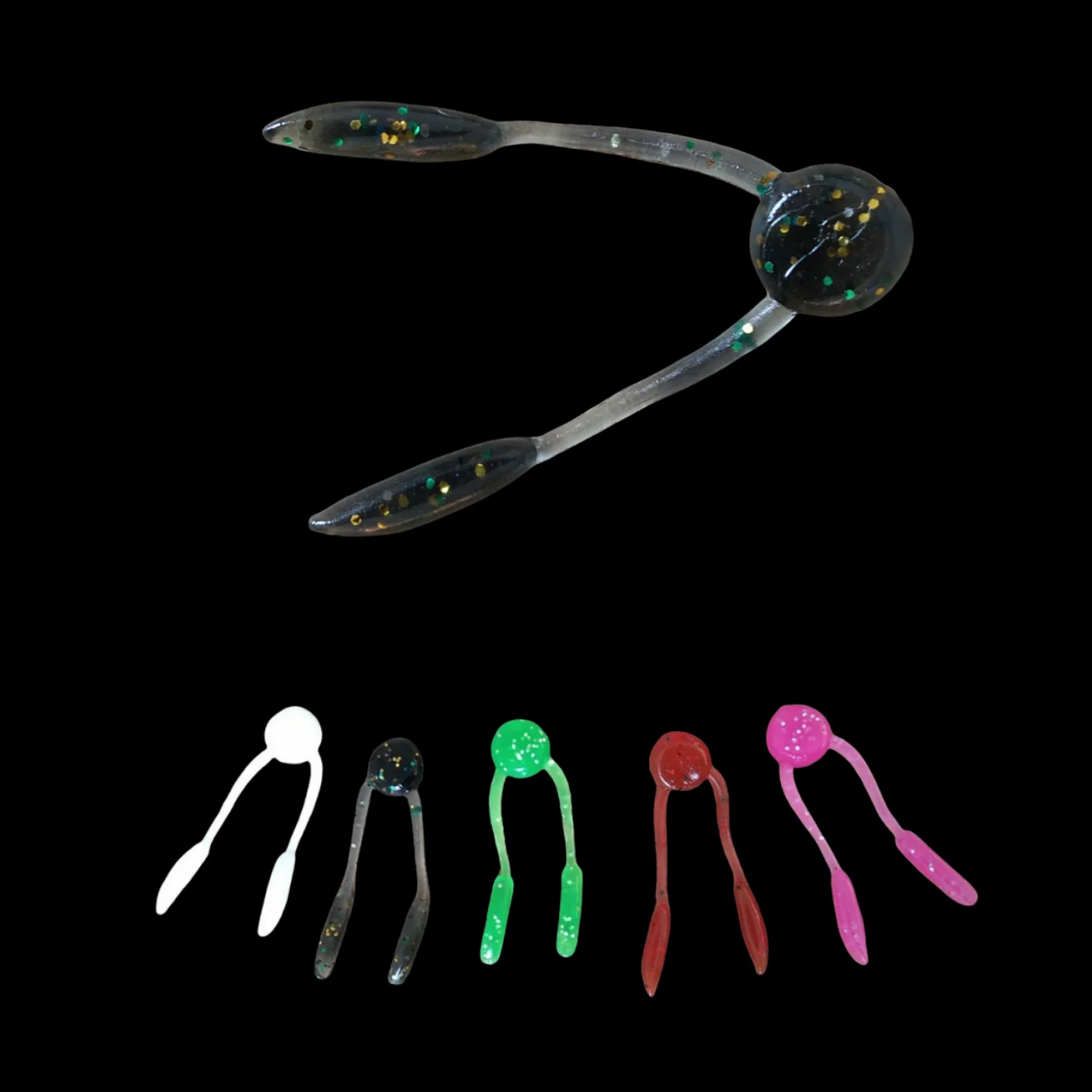 Swolfy-Mini señuelo de pesca suave TPE, 50 piezas, 35mm, cebo Artificial flotante, carpa, lubina, Swimbait de silicona, aparejos de pesca