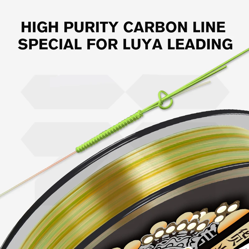 ThornsLine-línea de pesca de fluorocarbono, 100M, 100%-3,7 lb, líder de fibra de carbono, pesca de carpa de hundimiento rápido - imagen 3