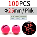 2.5mm 100pc Pink