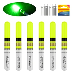 Barras LED luminosas pesca nocturna con pinza para caña