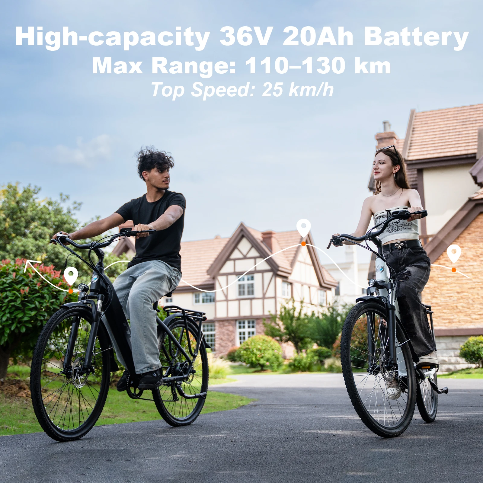 Bicicleta Eléctrica 28" Aluminio – Motor Bafang con Freno Hidráulico - imagen 4