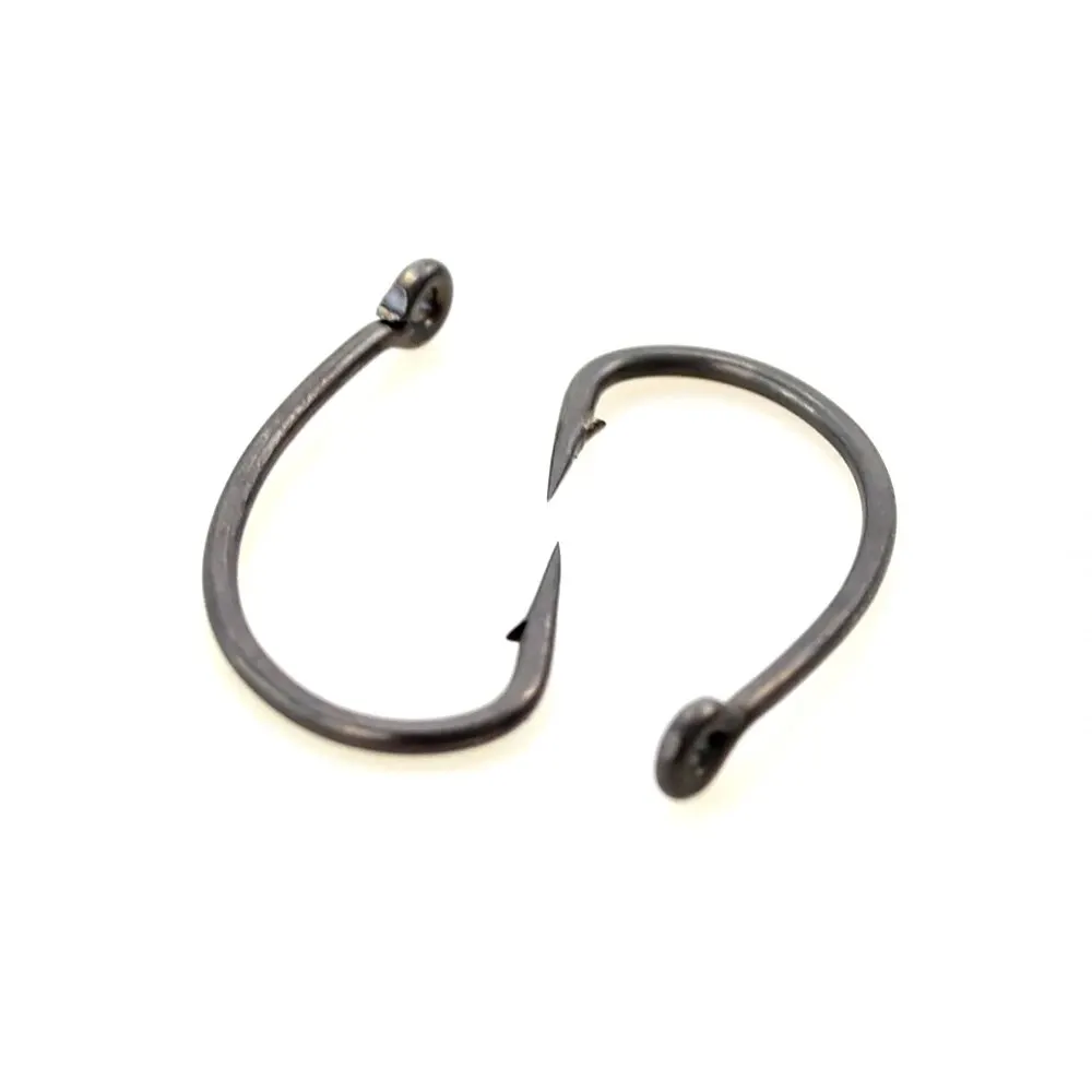 Hirisi 15x anzuelos de pesca de carpa con ojo Micro púa anzuelos de acero rico en carbono accesorios de pesca recubiertos de PTFE X915 - imagen 4