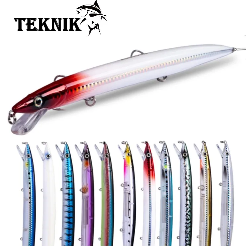 Hunthouse savage gear tide minnow sandeel jerk, señuelo Delgado flotante, 143mm, 173mm, 208mm, largo