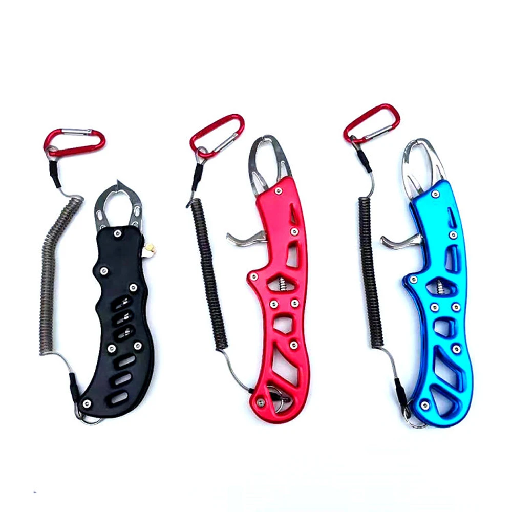 Alicates de Pesca de aluminio ligero para exteriores, agarre de labios multifunción, herramienta de aparejos, Pesca con cuerda de retención - imagen 4