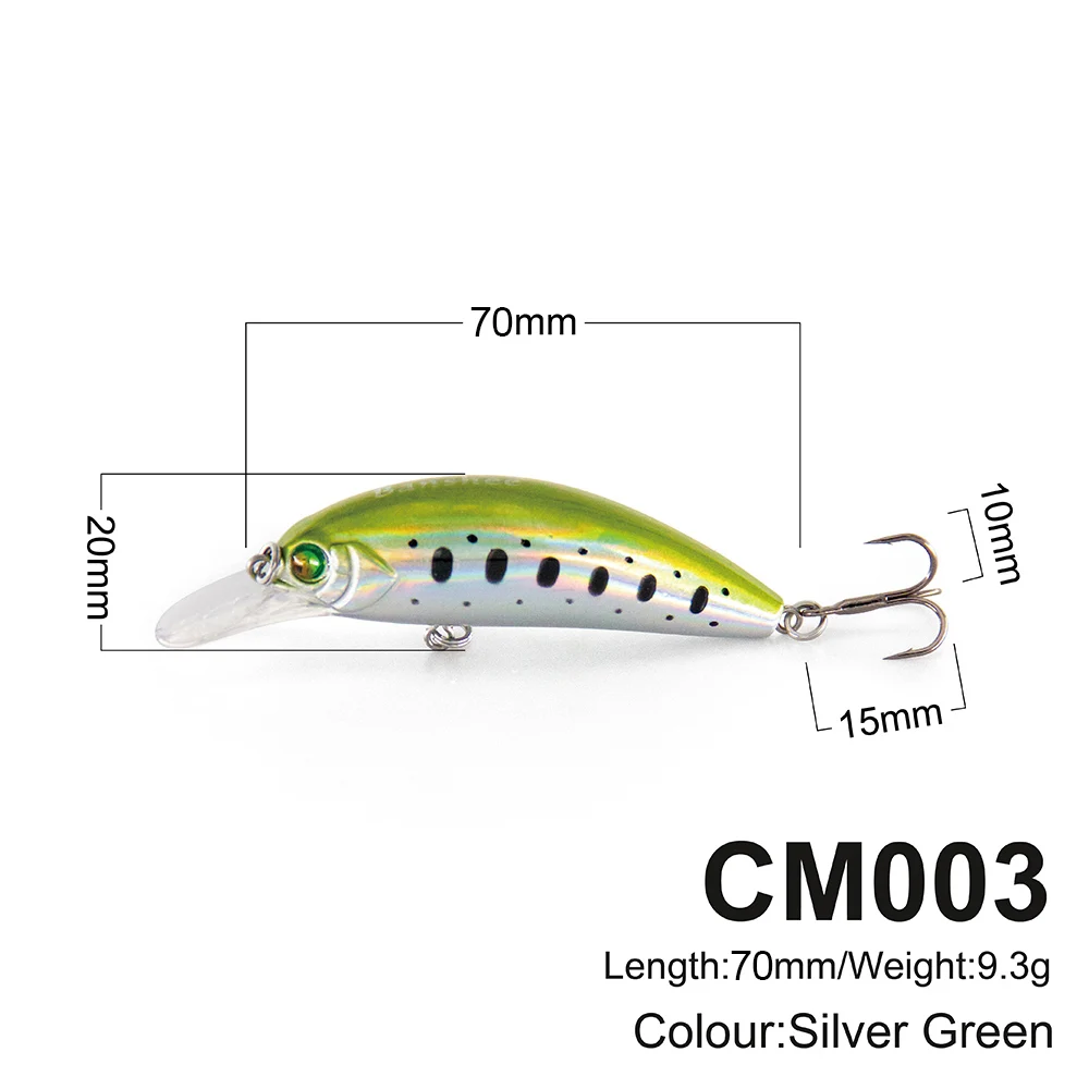 Pez pequeño flotante personalizado de alta calidad para Río, lago, mar, pesca de fundición en agua salada con cebo duro Artificial - imagen 3