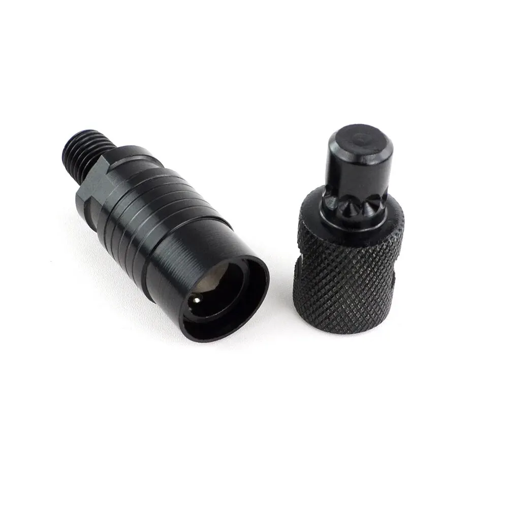 Hirisi 2 uds accesorios de pesca de carpa conector de varilla conector de cambio rápido para alarmas de mordida de palo de banco - imagen 4