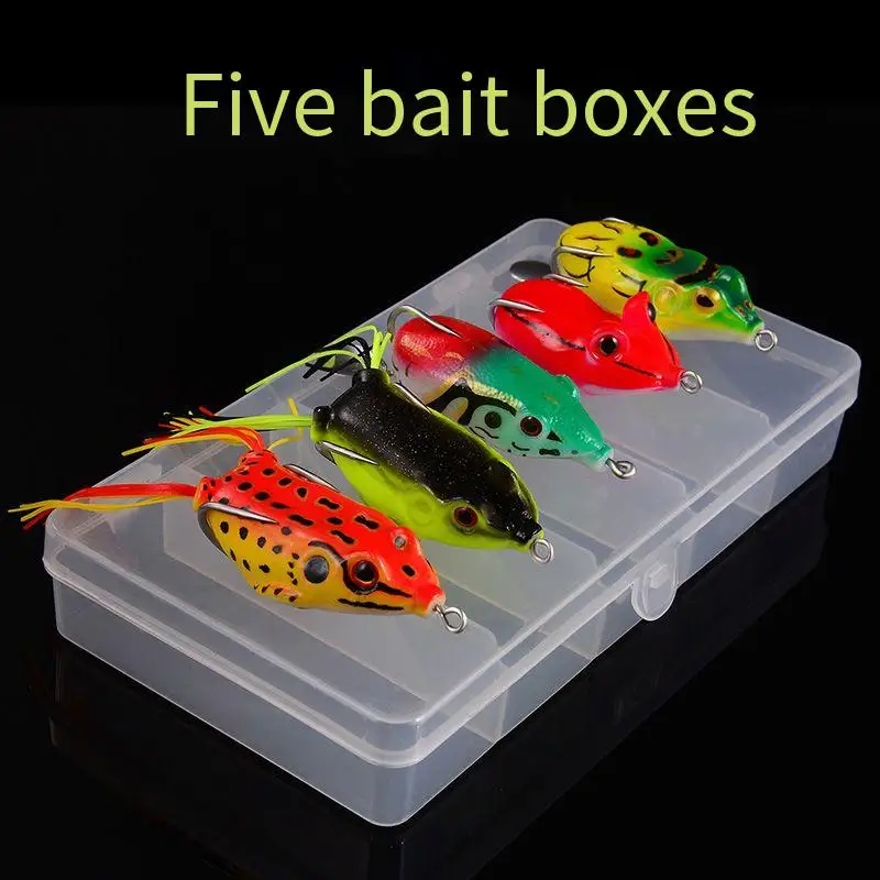 Equipo de pesca PD, cebo de corredor de carretera modificado, Rana trueno, fundición larga, hierba pesada, lentejuelas de agua dulce, ranas de agua antichoque - imagen 2