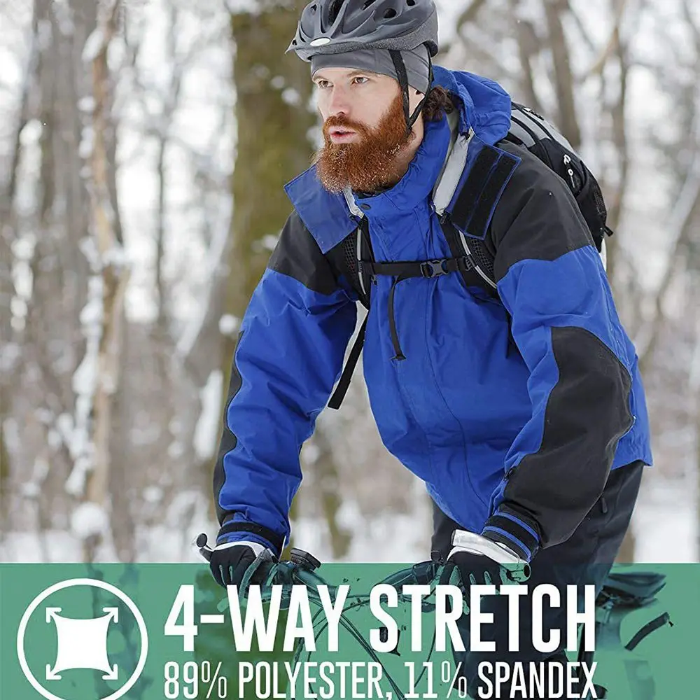 Gorros con puños a prueba de viento para hombre y mujer, gorro holgado de lana, gorra táctica militar para senderismo, Invierno - imagen 2