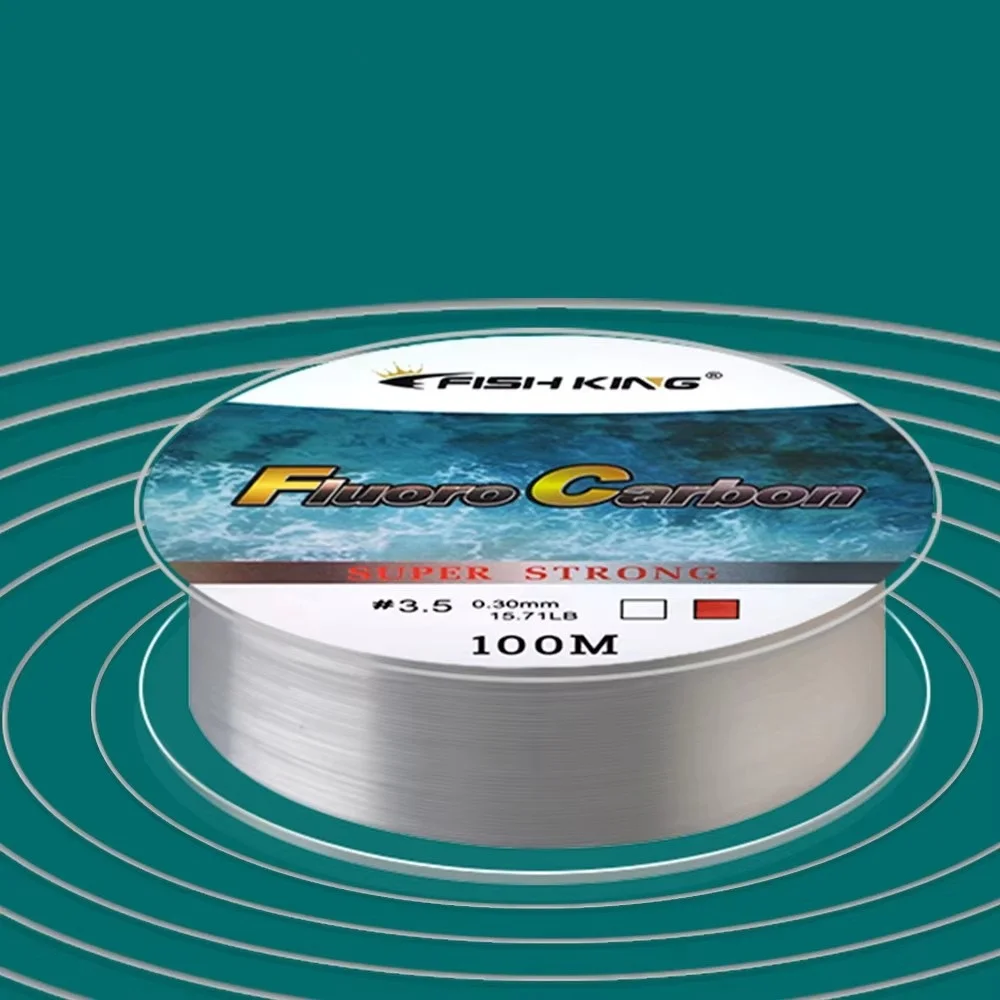 Línea de pesca de fluorocarbono de 100M Japón 4.136LB-34.32LB monofilamento revestimiento de fibra de carbono línea de pesca de carpa líder 0,14mm-0,50mm - imagen 3