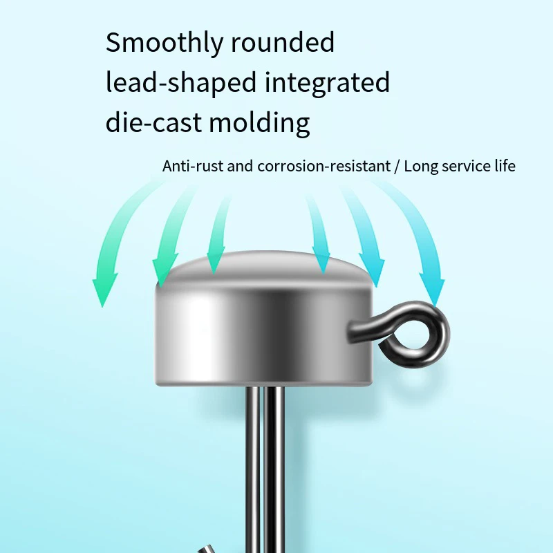 5 uds anzuelos de pesca NED 2,5g/3,5g/5g/7g/10g/14g anzuelo con cabeza de anzuelo anzuelo de gusano suave anzuelo afilado anzuelo con cabeza de anzuelo de seta - imagen 4