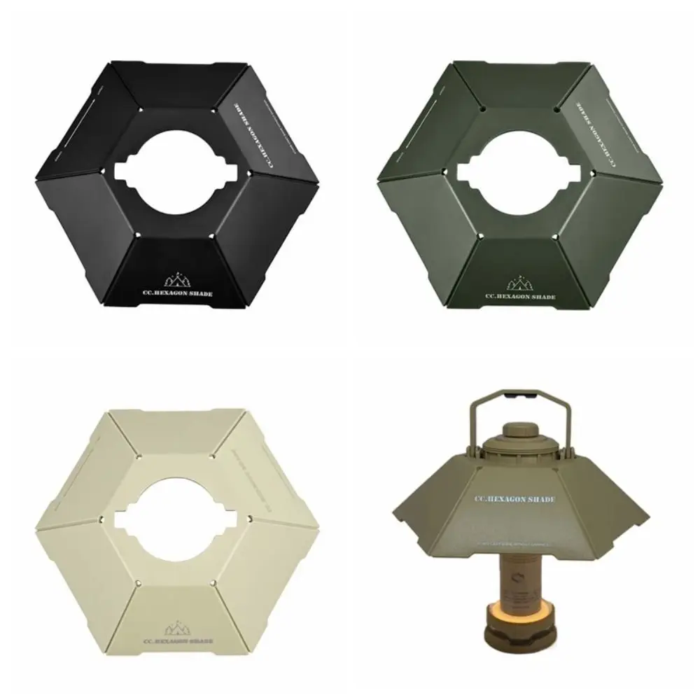 Linterna hexagonal duradera para acampar, pantalla en forma de cuenco, impermeable, tienda, lámparas, sombra, linterna de ambiente decorativa - imagen 2