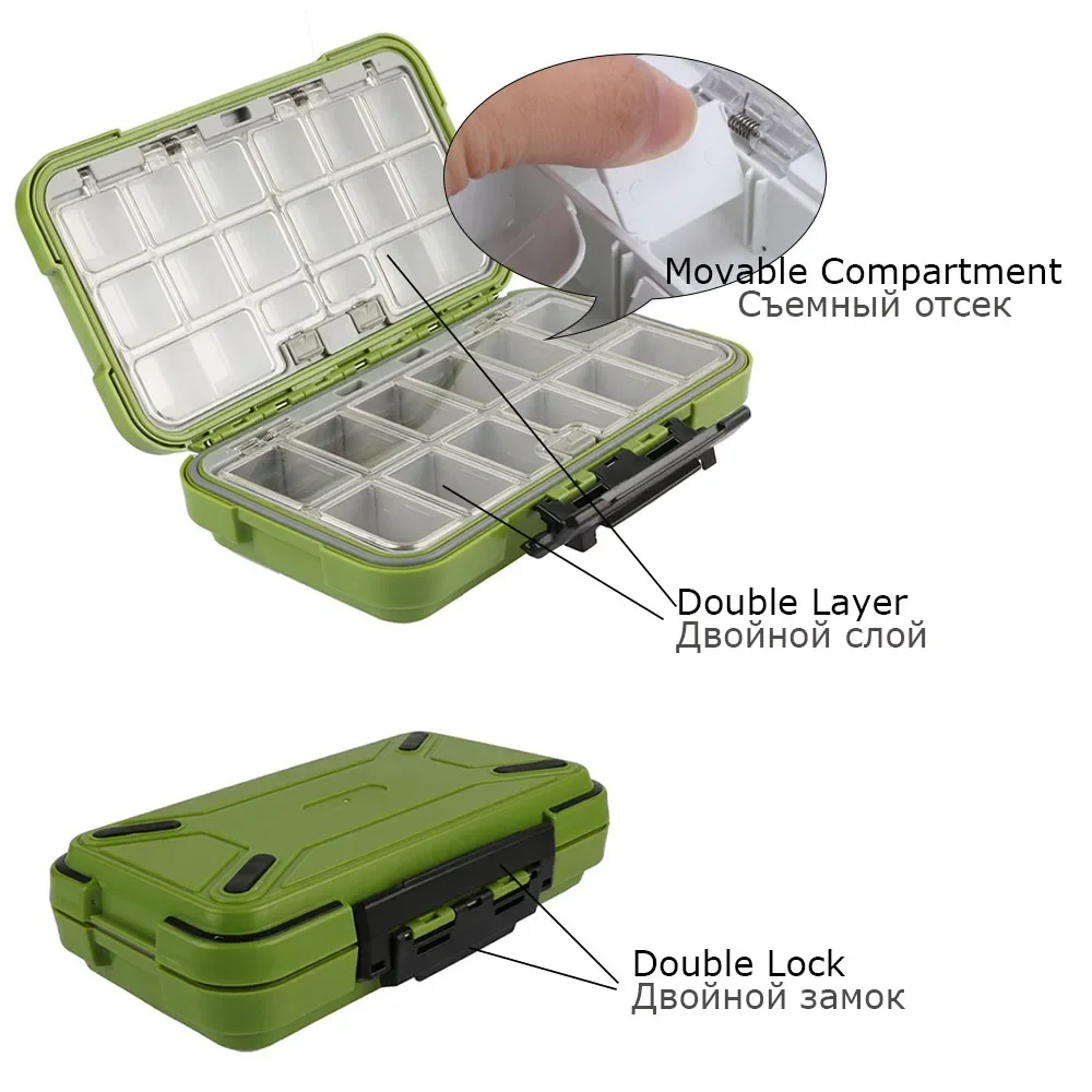 Goture Caja de Pesca Portátil Doble Capa - Guarda Señuelos - imagen 3