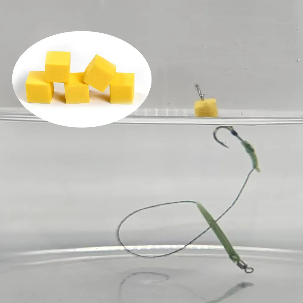 8 Uds pesca de carpa cebo falso forma de cubo Pop Up Boilie pelo carpa aparejo flotante señuelo de pesca para accesorios de pesca aparejos - imagen 5