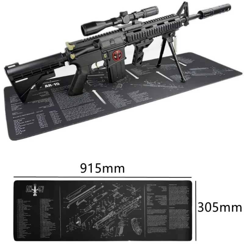 Alfombrilla para pistola con alfombrilla para ratón, alfombrilla para teclado y alfombrilla de escritorio para estaciones de trabajo de oficina, accesorios duraderos y protectores para cazadores - imagen 2