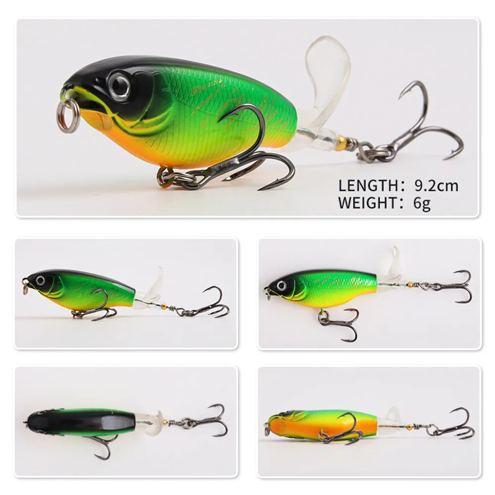 Whopper Plopper – Señuelo topwater de superficie con cola giratoria - imagen 3