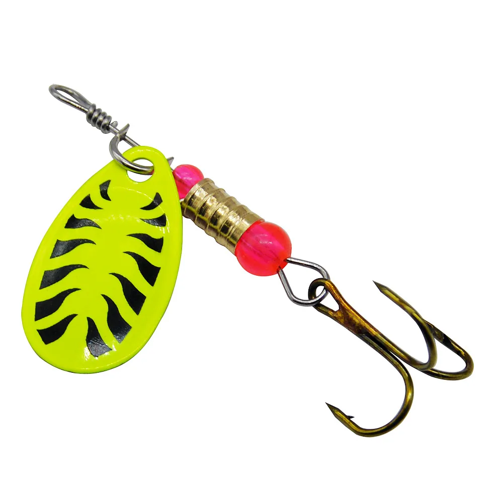 Señuelo de pesca Spinner cebo 3g rotación mano sacudida lentejuelas Spin compuesto cebos señuelos artificiales lote 10 piezas venta - imagen 4