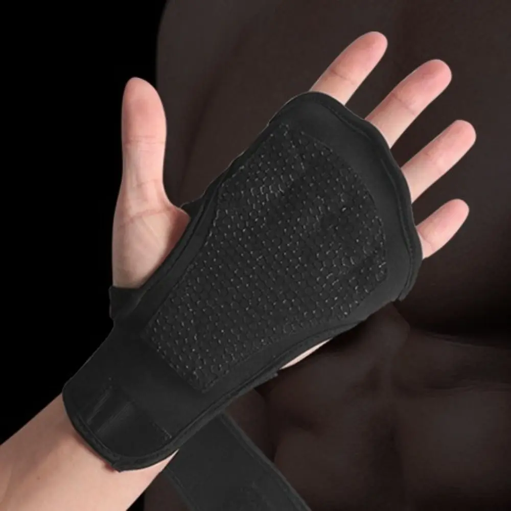 Guantes gruesos para levantamiento de pesas, antideslizantes, resistentes al desgaste, guantes de entrenamiento de medio dedo, ajustables, duraderos, para ciclismo y motocicleta - imagen 5