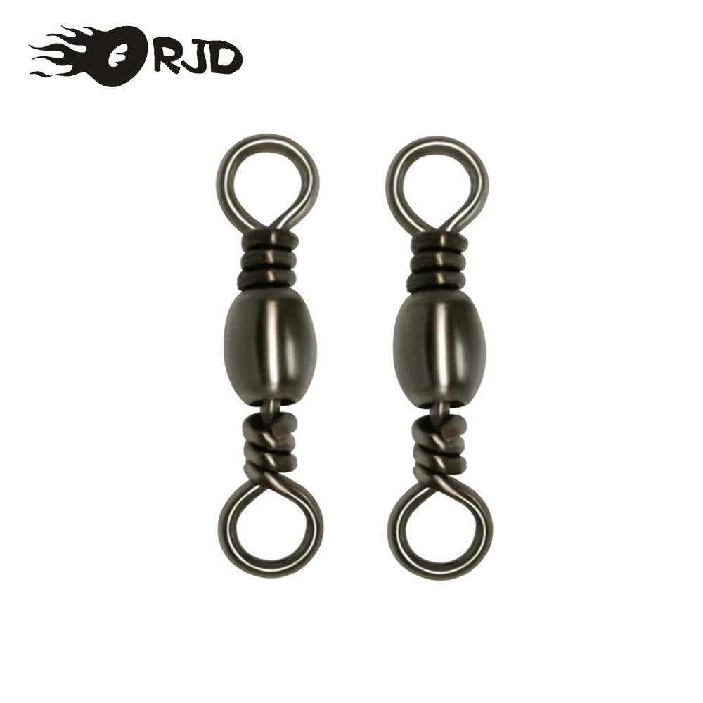 ORJD-anzuelo giratorio de pesca, señuelo de 20-50 piezas, anillo sólido de acero inoxidable, Conector de 50KG, accesorios de pesca, aparejos - imagen 2
