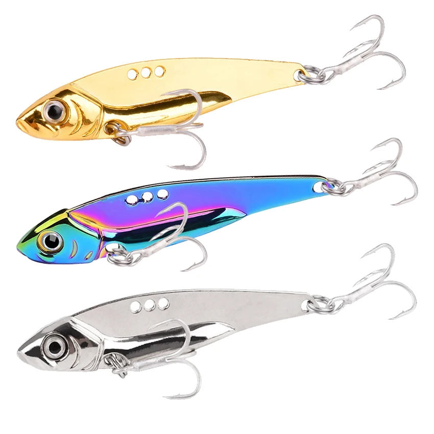 Juego de Kit de Señuelos de Pesca Wobblers de Metal para Pesca, señuelo suave, accesorios de aparejos de duro Artificial - imagen 3