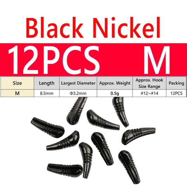 12PCS M Bk Nickel
