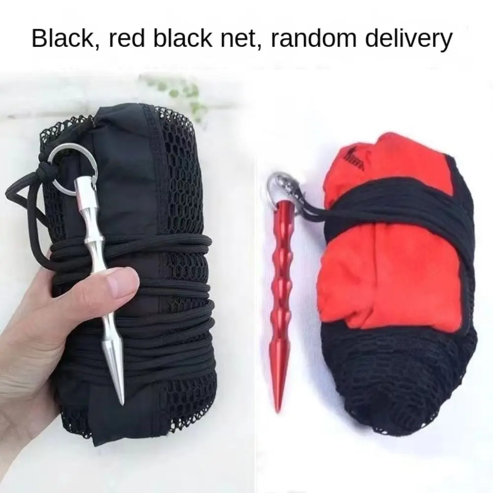 Bolsa de red de pesca de nailon ligera, hilo plegable verde, jaula de pescado plegable, pesca - imagen 2