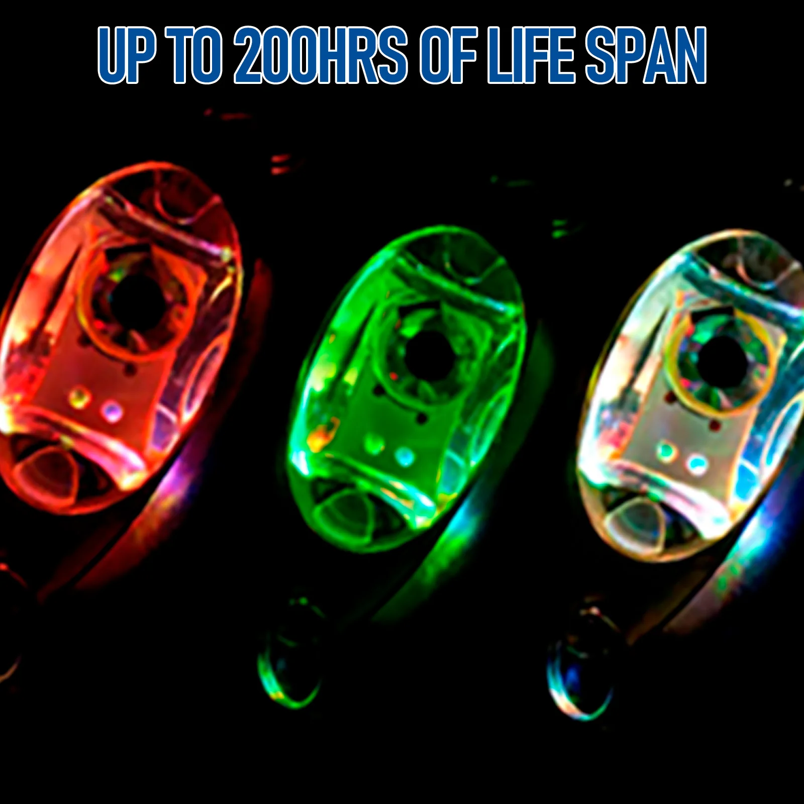 Señuelo LED con forma de ojo para pesca en hielo, lámpara nocturna de gota profunda para atraer peces, cuchara subacuática de invierno para halibut de agua salada, 5 uds. - imagen 3