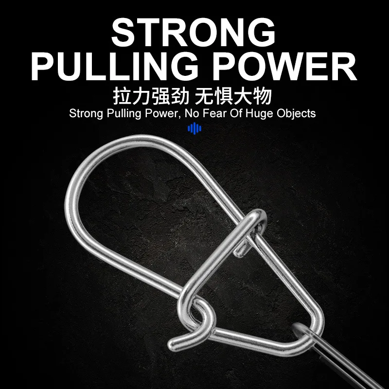 25pcs/bag Fishing Clips Fast Crankbait Snaps Fishing Lures Connectors Saltwater Fishing Duo Lock Lure Stainless - imagen 4