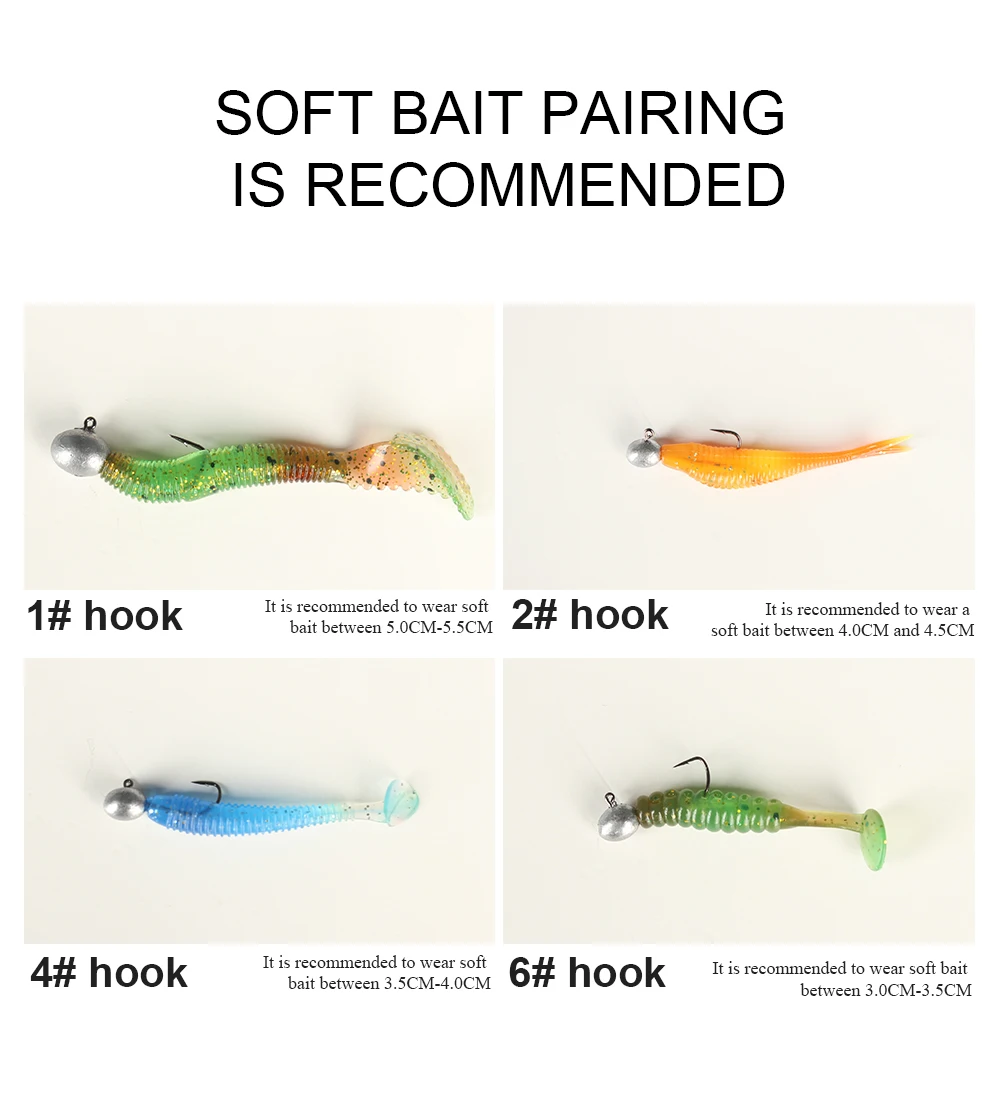 Recomendaciones de emparejamiento de cebo suave para un rendimiento de pesca óptimo