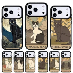 Funda para iPhone Diseño Gatos y Tarot – Carcasa Trasera