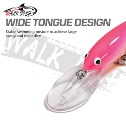 Señuelo Walk Fish minnow labio largo agua salada