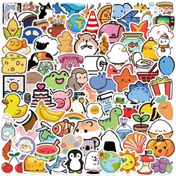 Pegatinas infantiles impermeables animales pequeños dibujos animados