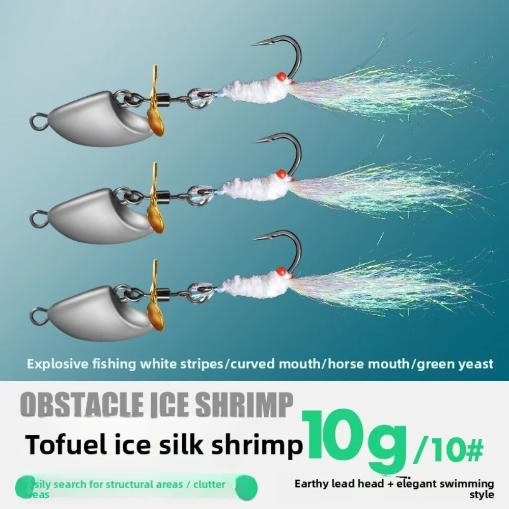 Juego de pesca con mosca a rayas blancas, cebo falso de tamaño Micro, cabeza de plomo, diseño de lentejuelas, melón, cebo de lentejuelas, pesca de trucha, 5 uds. - imagen 4