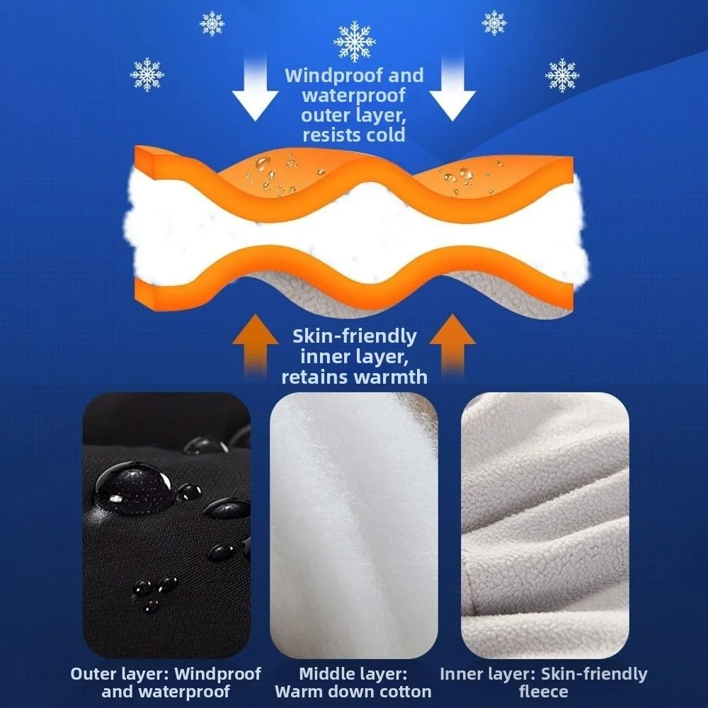 Gorro de esquí informal y cálido para invierno, gorro Ushanka grueso para mantener el calor, gorro con orejeras a prueba de viento para la cara y la oreja, Unisex