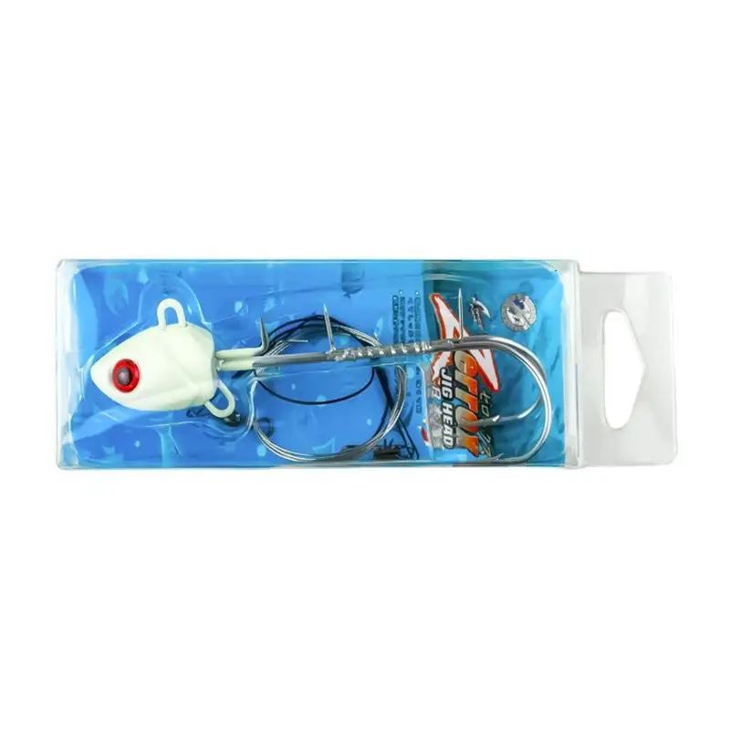 Tenya anzuelos gemelos plantilla de pesca agua salada fundición larga cabeza de señuelo que brilla en la oscuridad 15g 20g 25g 30g 40g 50g 60g 100g 150g 180g 200g - imagen 5