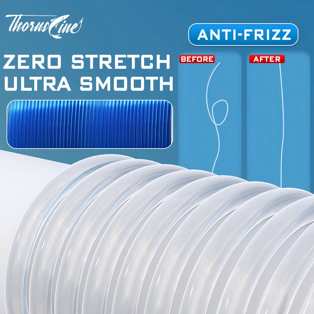 Thornsline-sedal de pesca de nailon, monofilamento de alta resistencia, bajo estiramiento, resistente a la abrasión, para agua dulce y salada, 500M, 1000M - imagen 5