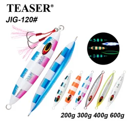 Jig Metálico Teaser J120 – Señuelo luminoso de hundimiento rápido