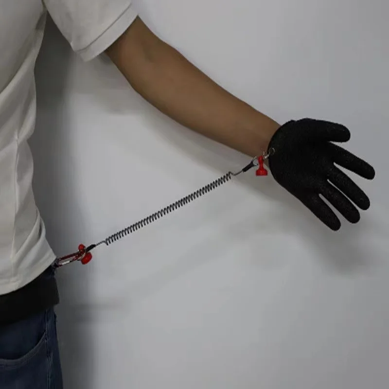 Guantes de pesca antideslizantes para hombre, manoplas de pesca de carpa, anticorte, 1,2 m, accesorios de seguridad para caza de peces - imagen 2